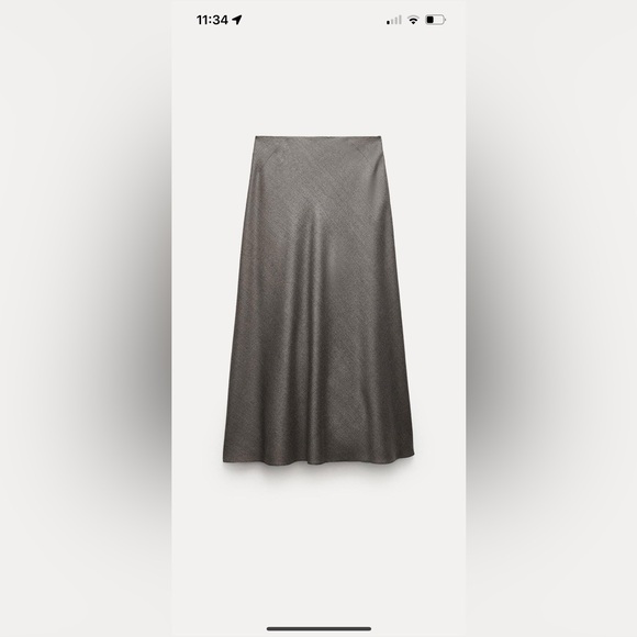 Zara wool bias skirt ZW collection - Picture 6 of 13